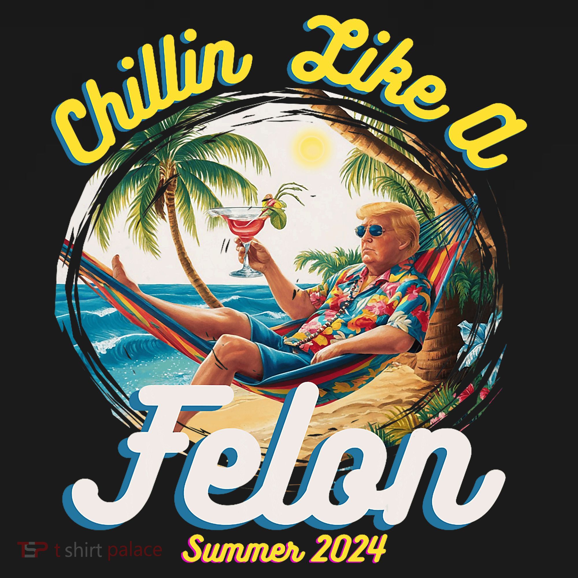 Funny Chillin Like A Felon Summer 2024 Trump Supporter Baby Bodysuit