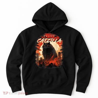 Funny Cat Lover Catzilla Cat Humor Cat Hoodie