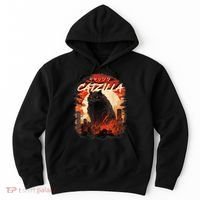 Funny Cat Lover Catzilla Cat Humor Cat Hoodie thumb 0