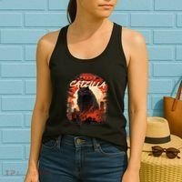 Funny Cat Lover Catzilla Cat Humor Cat Women's Tank Top thumb 2