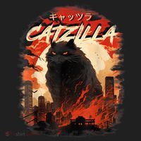 Funny Cat Lover Catzilla Cat Humor Cat Hat thumb 2