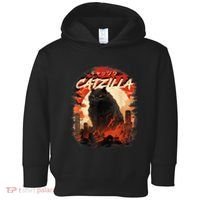 Funny Cat Lover Catzilla Cat Humor Cat Toddler Hoodie thumb 0
