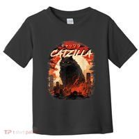 Funny Cat Lover Catzilla Cat Humor Cat Toddler T-Shirt thumb 0