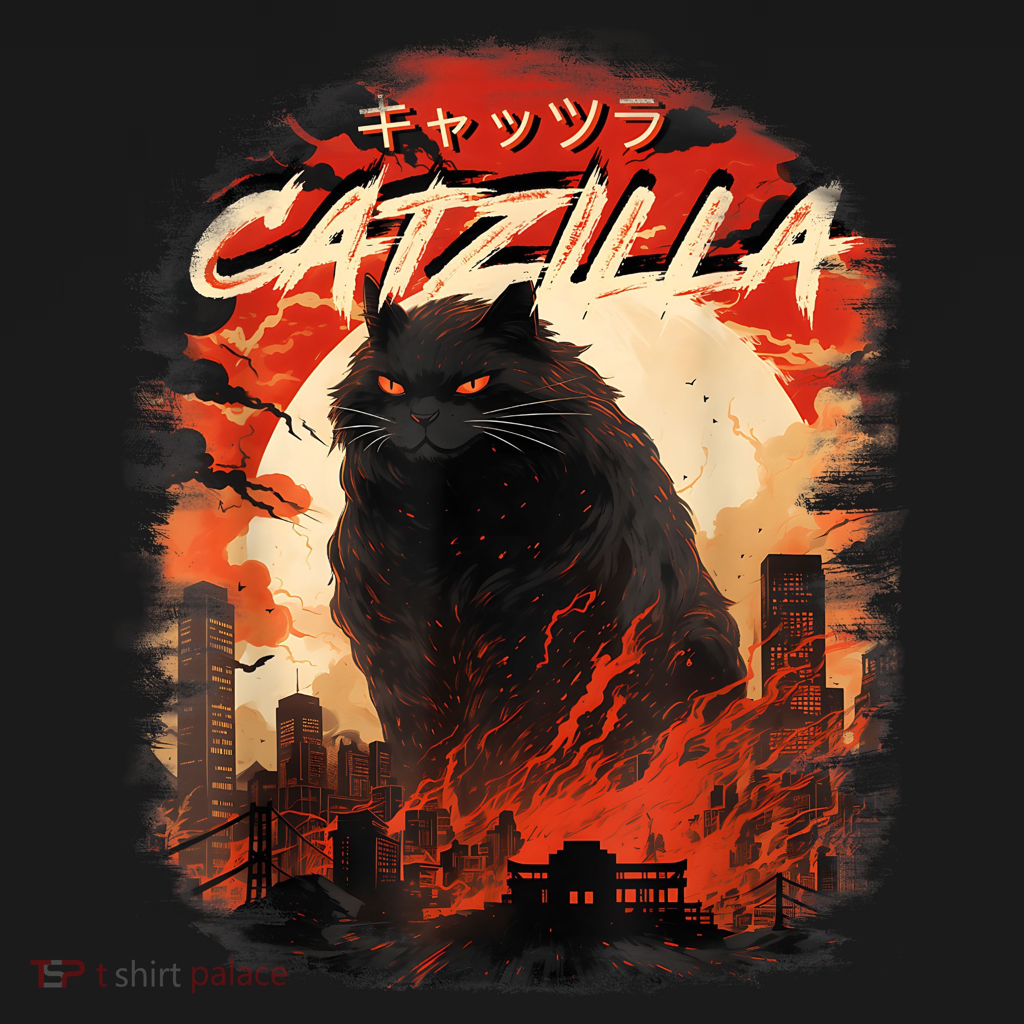 Funny Cat Lover Catzilla Cat Humor Cat Toddler T-Shirt
