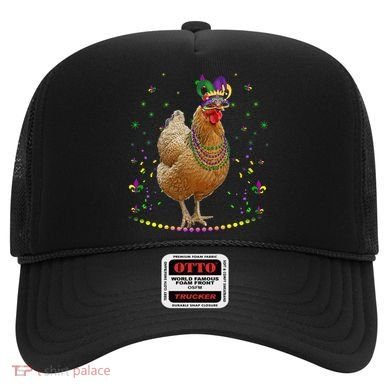 Funny Chicken Lover Cute Mardi Gras Carnival Jester Premium Hat