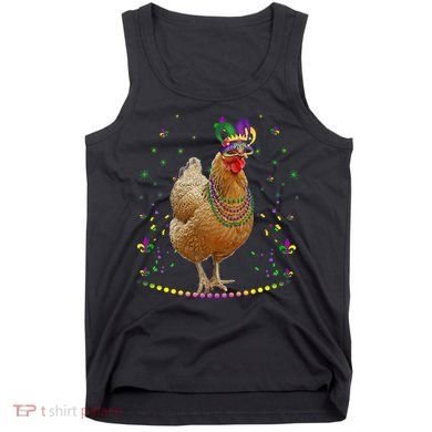 Funny Chicken Lover Cute Mardi Gras Carnival Jester Premium Tank Top