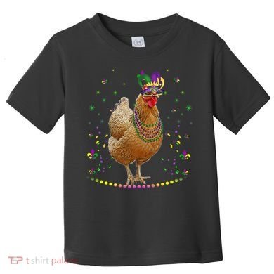 Funny Chicken Lover Cute Mardi Gras Carnival Jester Premium Toddler T-Shirt