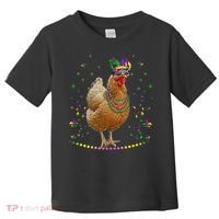 Funny Chicken Lover Cute Mardi Gras Carnival Jester Premium Toddler T-Shirt thumb 0
