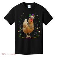 Funny Chicken Lover Cute Mardi Gras Carnival Jester Premium Kids T-Shirt thumb 0