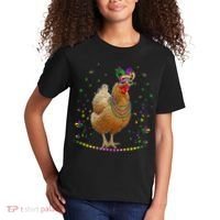 Funny Chicken Lover Cute Mardi Gras Carnival Jester Premium Kids T-Shirt thumb 2