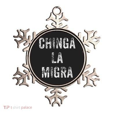 Funny Chinga La Migra Mexican Border Patrol Resist Gift Ornament
