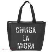 Funny Chinga La Migra Mexican Border Patrol Resist Gift Tote Bag thumb 0