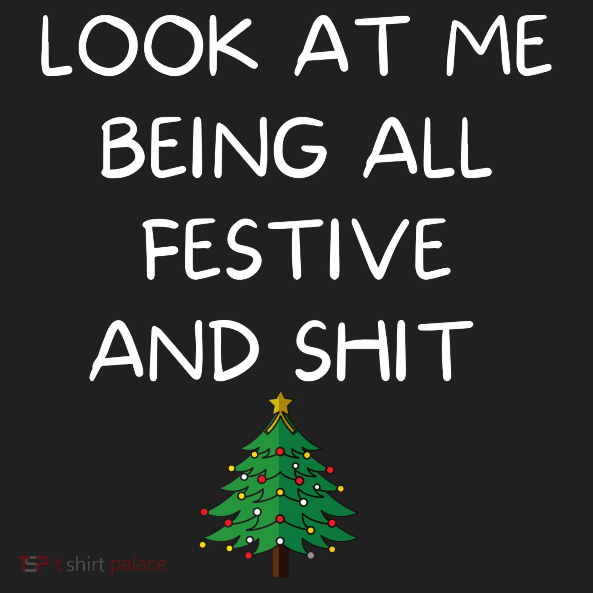 Funny Christmas Look At Me Being All Festive And Shit Beanie