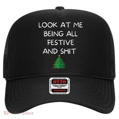Funny Christmas Look At Me Being All Festive And Shit Hat