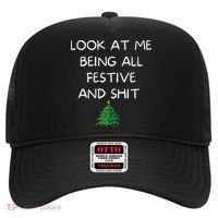 Funny Christmas Look At Me Being All Festive And Shit Hat thumb 0