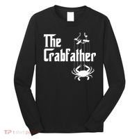 Funny Crab Lover Crabbing The Crabfather Crabber Long Sleeve Shirt thumb 0