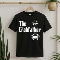 Funny Crab Lover Crabbing The Crabfather Crabber T-Shirt thumb 2