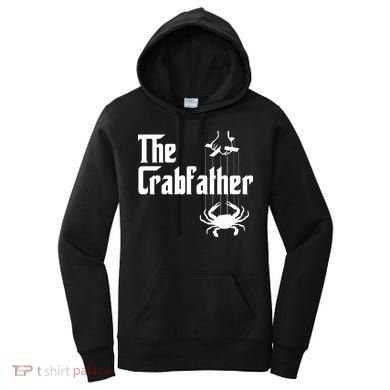 Funny Crab Lover Crabbing The Crabfather Crabber Women's Hoodie