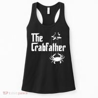 Funny Crab Lover Crabbing The Crabfather Crabber Women's Tank Top thumb 0