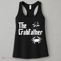 Funny Crab Lover Crabbing The Crabfather Crabber Women's Tank Top thumb 3