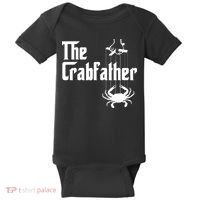 Funny Crab Lover Crabbing The Crabfather Crabber Baby Bodysuit thumb 0