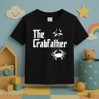 Funny Crab Lover Crabbing The Crabfather Crabber Toddler T-Shirt thumb 3