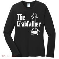 Funny Crab Lover Crabbing The Crabfather Crabber Women's Long Sleeve Shirt thumb 0