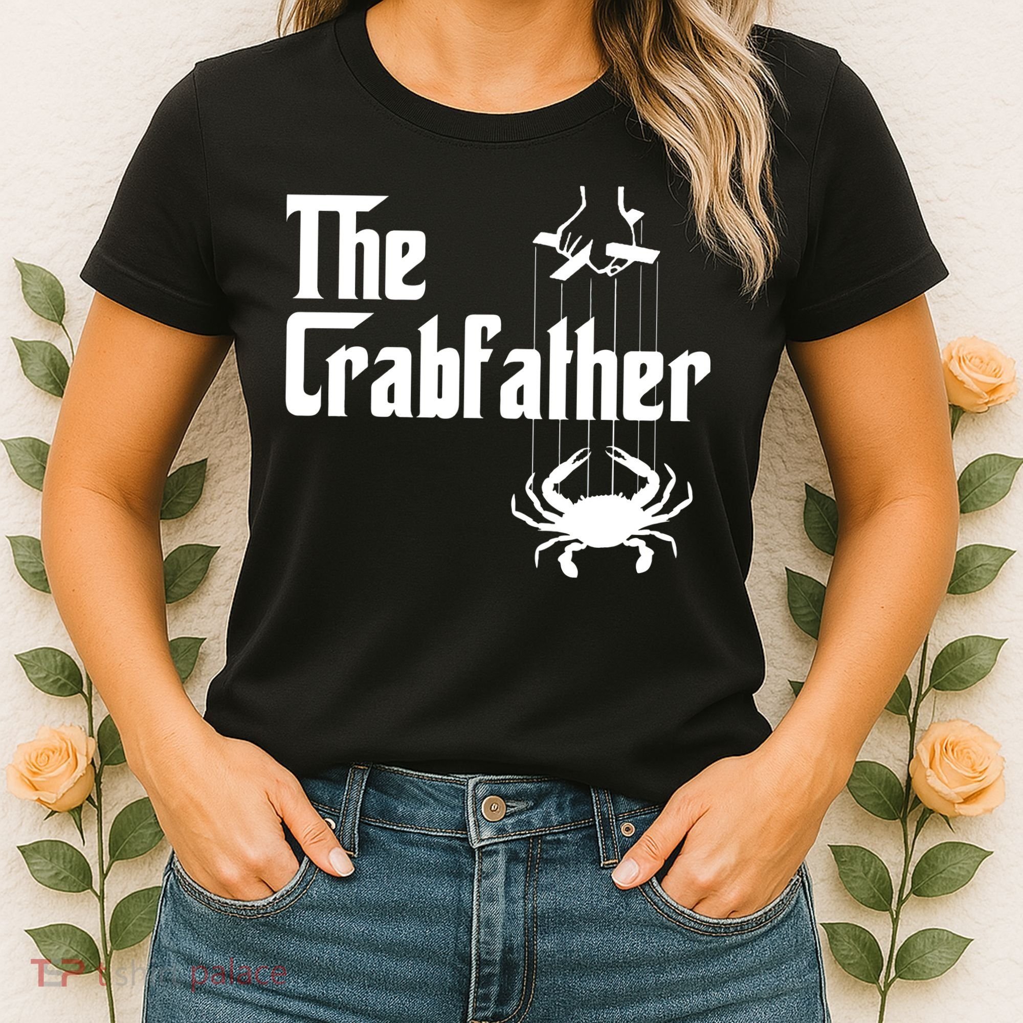 Funny Crab Lover Crabbing The Crabfather Crabber Women's T-Shirt
