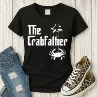 Funny Crab Lover Crabbing The Crabfather Crabber Women's T-Shirt thumb 3