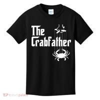 Funny Crab Lover Crabbing The Crabfather Crabber Kids T-Shirt thumb 0
