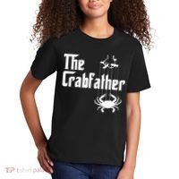 Funny Crab Lover Crabbing The Crabfather Crabber Kids T-Shirt thumb 2