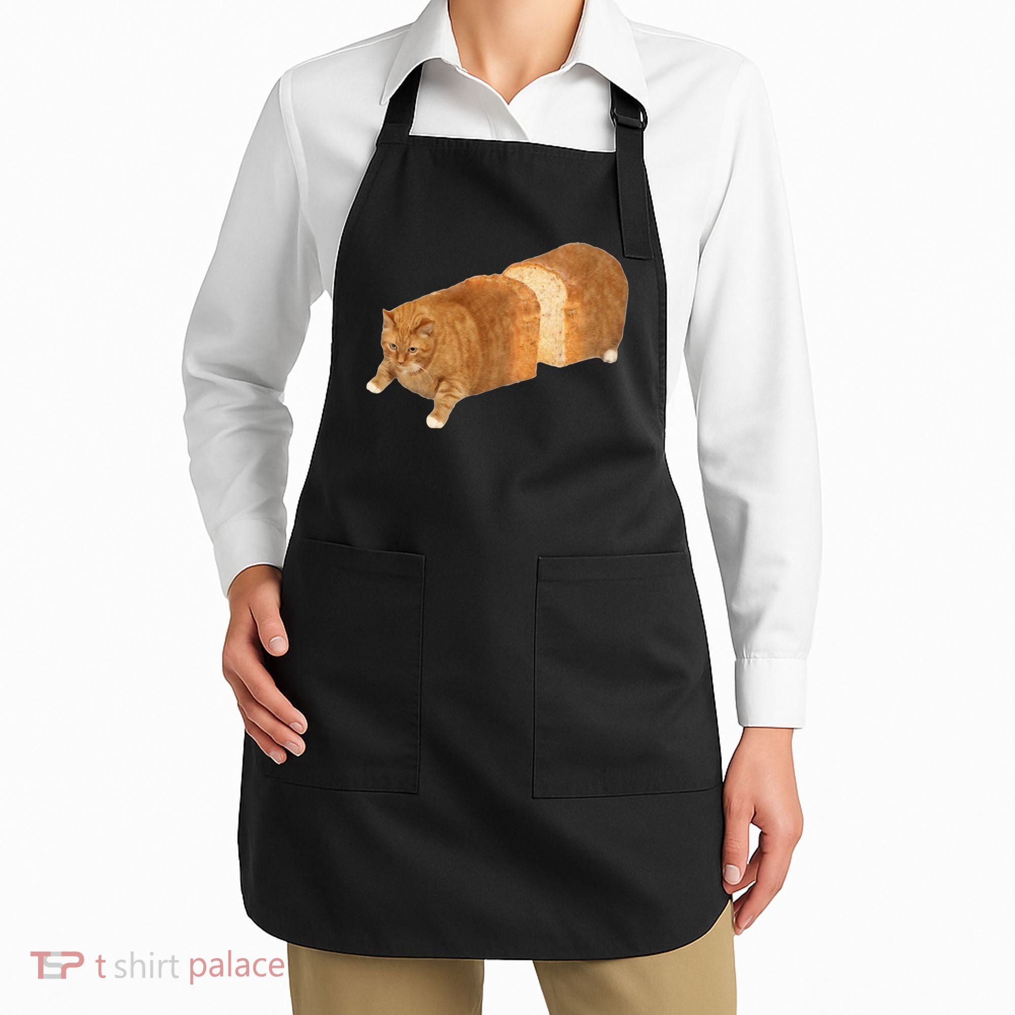 Funny Cat Loaf Cat Bread Cat Lovers Kitty Kitten Women Apron