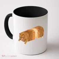 Funny Cat Loaf Cat Bread Cat Lovers Kitty Kitten Women Coffee Mug thumb 0