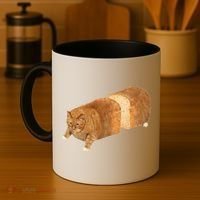 Funny Cat Loaf Cat Bread Cat Lovers Kitty Kitten Women Coffee Mug thumb 4