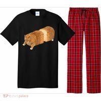Funny Cat Loaf Cat Bread Cat Lovers Kitty Kitten Women Pajama Set thumb 0