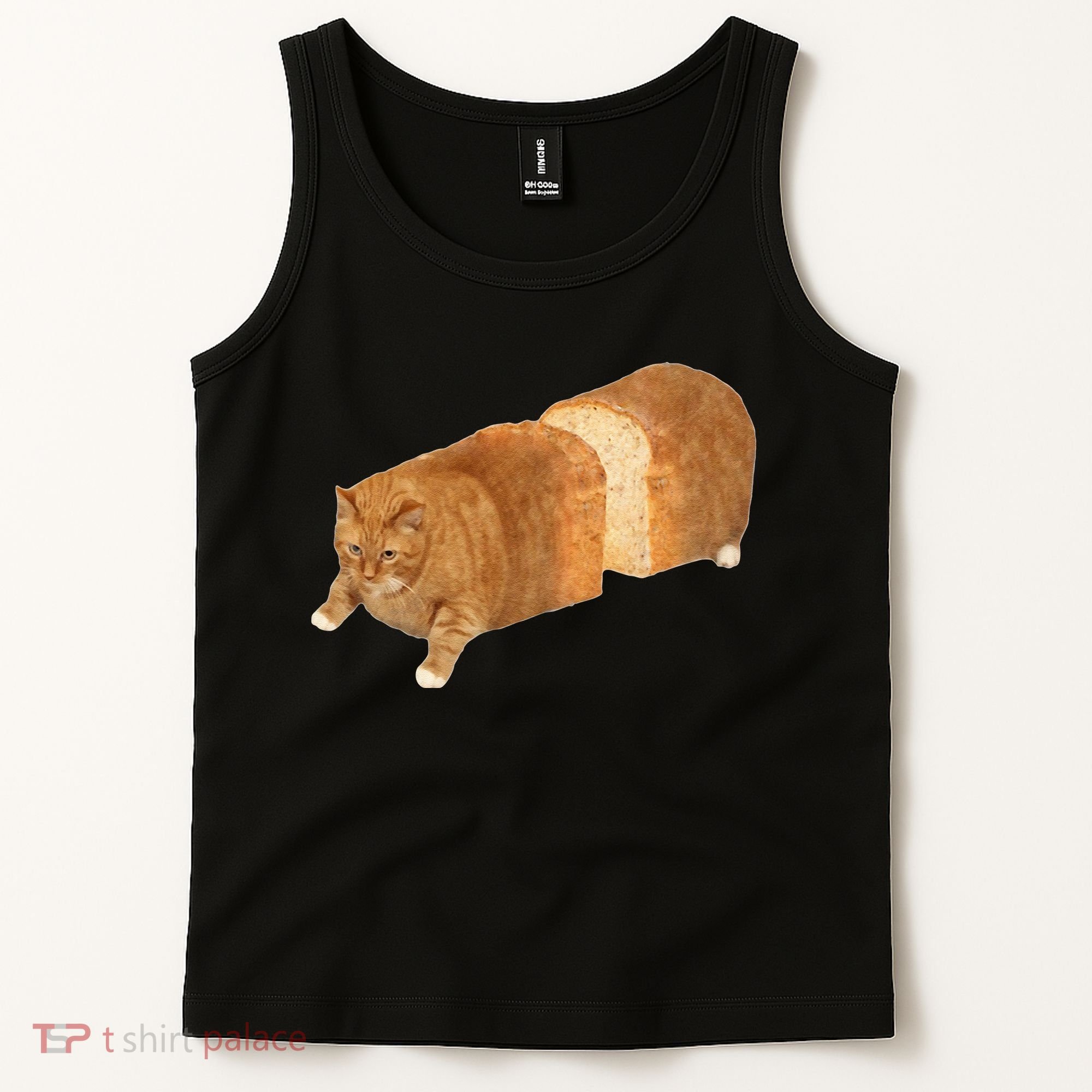 Funny Cat Loaf Cat Bread Cat Lovers Kitty Kitten Women Tank Top