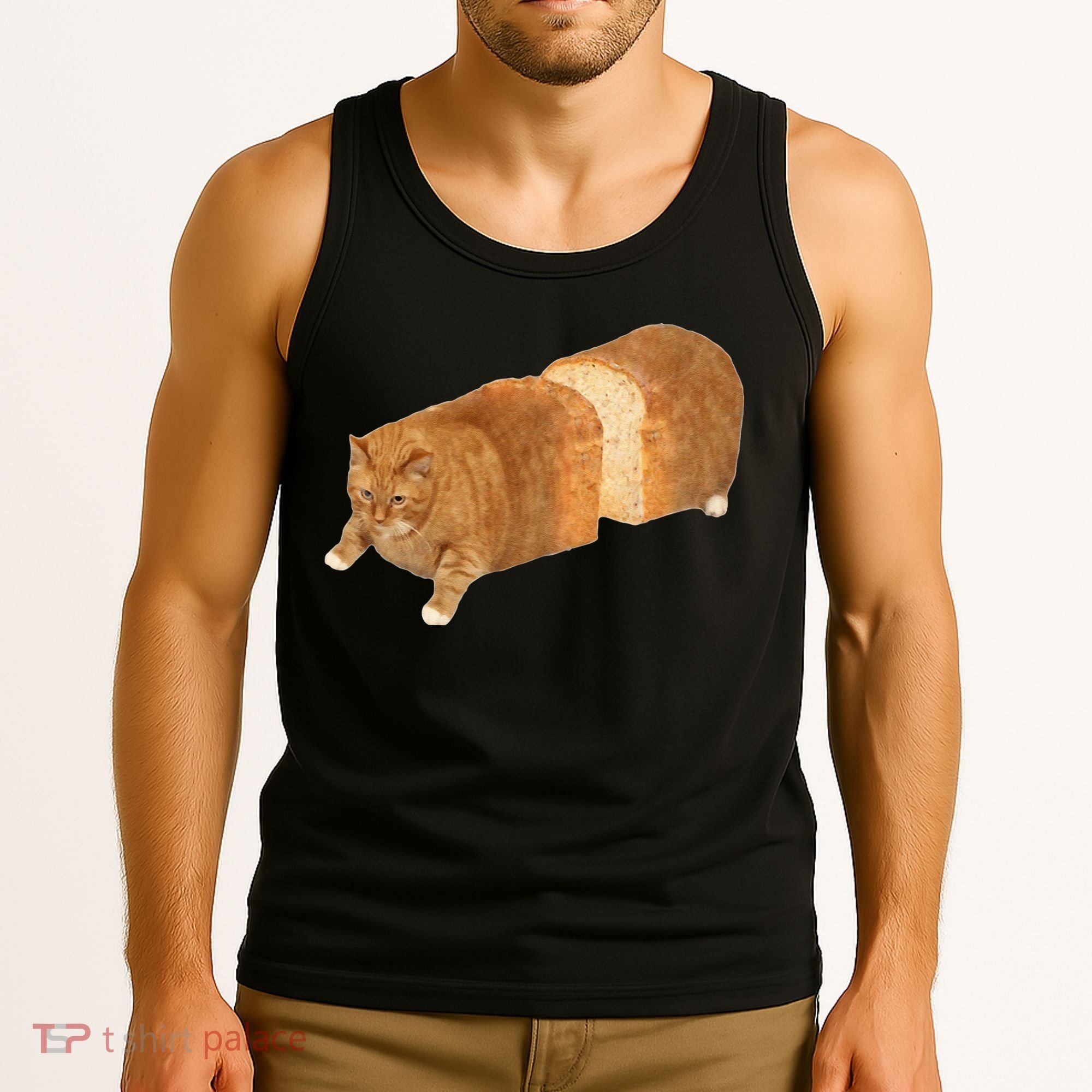 Funny Cat Loaf Cat Bread Cat Lovers Kitty Kitten Women Tank Top