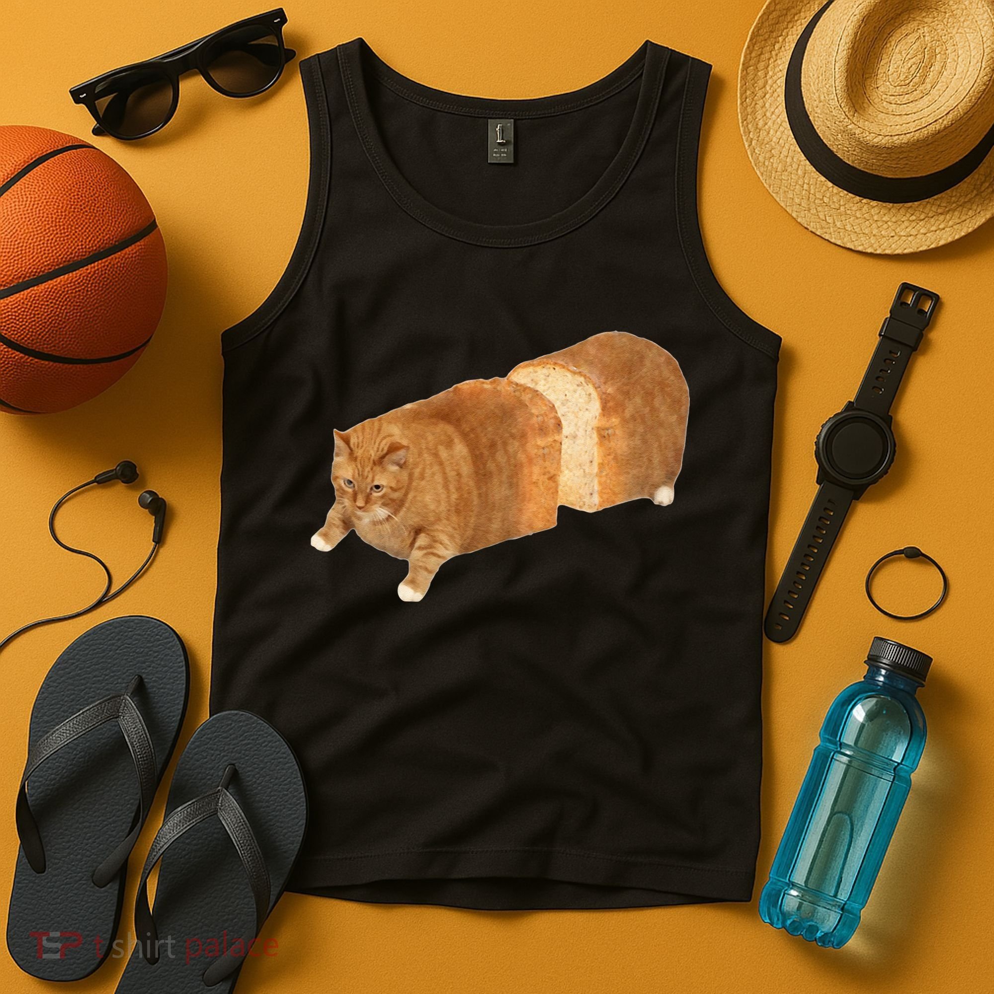 Funny Cat Loaf Cat Bread Cat Lovers Kitty Kitten Women Tank Top