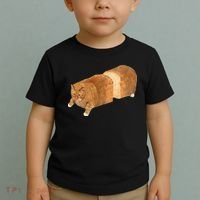 Funny Cat Loaf Cat Bread Cat Lovers Kitty Kitten Women Toddler T-Shirt thumb 2