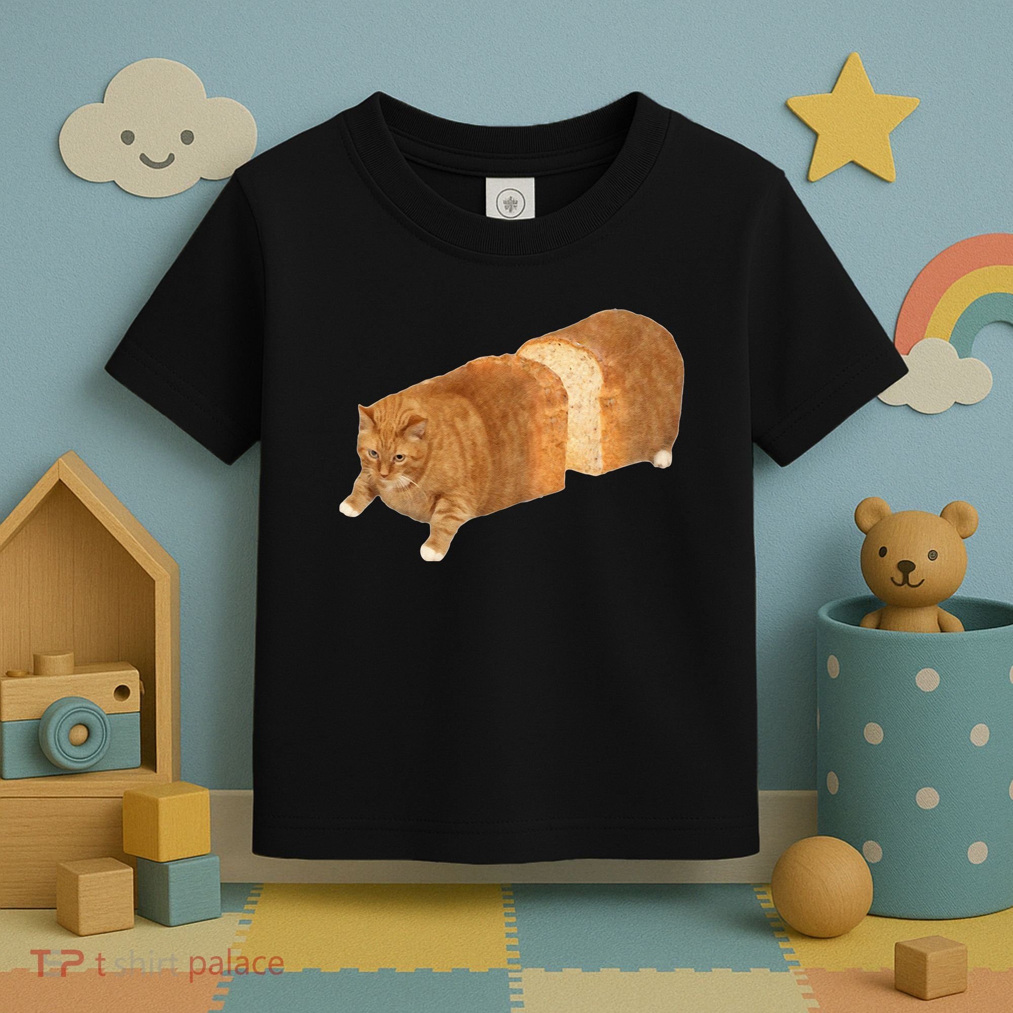 Funny Cat Loaf Cat Bread Cat Lovers Kitty Kitten Women Toddler T-Shirt