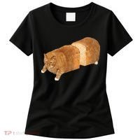 Funny Cat Loaf Cat Bread Cat Lovers Kitty Kitten Women Women's T-Shirt thumb 0