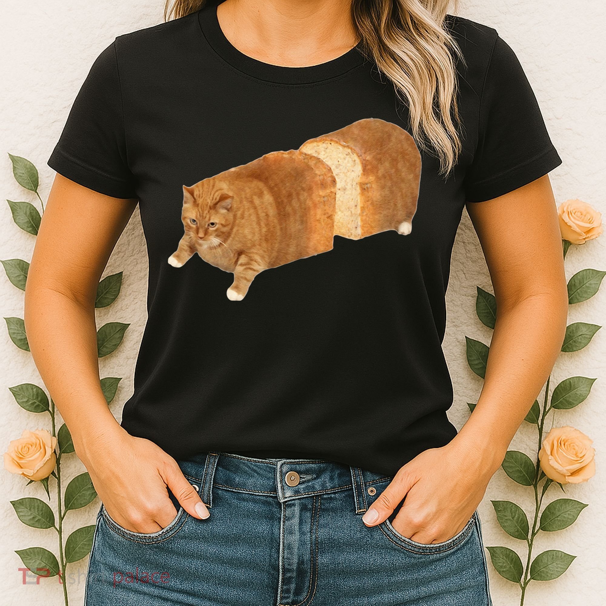 Funny Cat Loaf Cat Bread Cat Lovers Kitty Kitten Women Women's T-Shirt