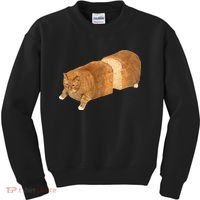 Funny Cat Loaf Cat Bread Cat Lovers Kitty Kitten Women Kids Sweatshirt thumb 0