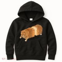 Funny Cat Loaf Cat Bread Cat Lovers Kitty Kitten Women Kids Hoodie thumb 0