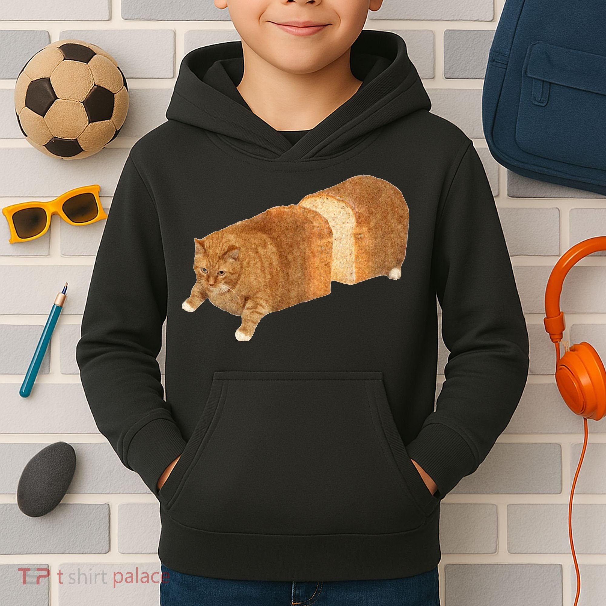 Funny Cat Loaf Cat Bread Cat Lovers Kitty Kitten Women Kids Hoodie
