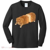 Funny Cat Loaf Cat Bread Cat Lovers Kitty Kitten Women Kids Long Sleeve Shirt thumb 0