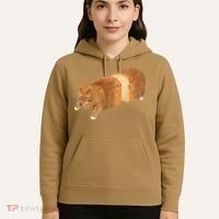 Funny Cat Loaf Cat Bread Cat Lovers Kitty Kitten Women Hoodie thumb 5
