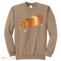 Funny Cat Loaf Cat Bread Cat Lovers Kitty Kitten Women Sweatshirt thumb 0