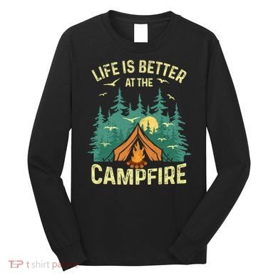 Funny Camping Lover Design For Camping Vacationist Long Sleeve Shirt