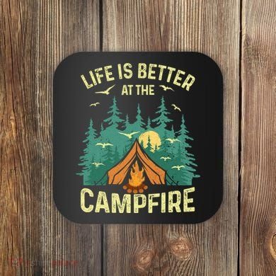 Funny Camping Lover Design For Camping Vacationist Coaster